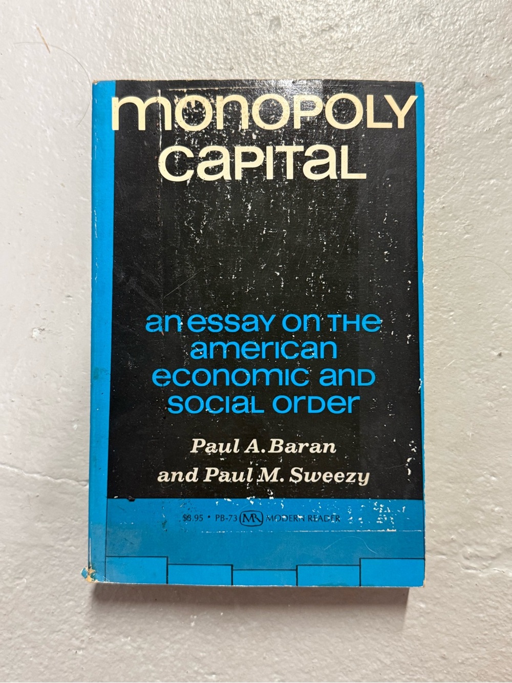 Monopoly Capital Paul Baran Paul Sweezy Vintage Marxist Economics Paperback